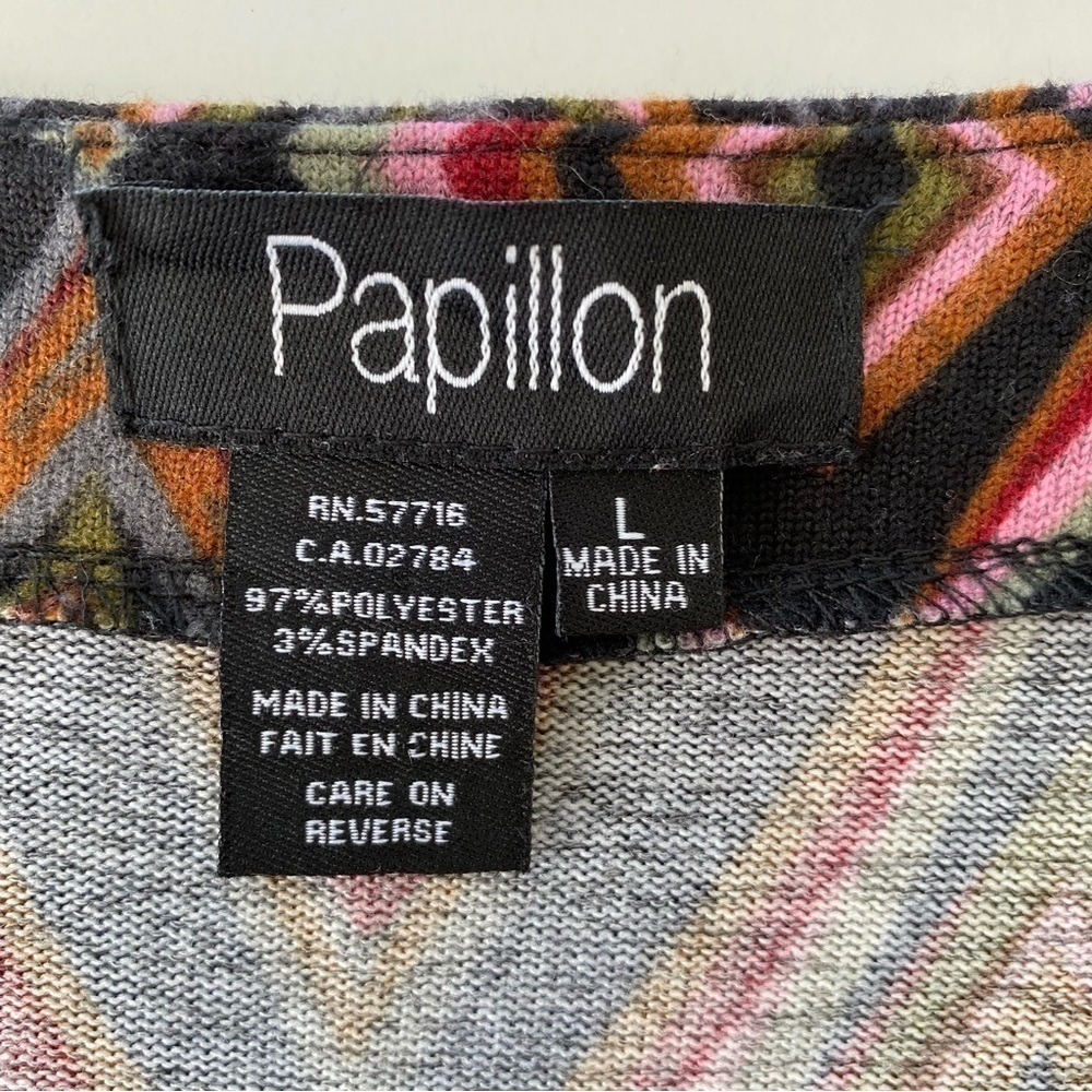 Papillon jersey knit dress with crew neckline and long sleeves,  popover - Picture 11 of 11